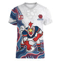 Sydney Roosters NAIDOC Week 2026 Women V-Neck T-Shirt First Nations of Australia Aboriginal Mascot Rugby