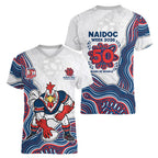 Sydney Roosters NAIDOC Week 2026 Women V-Neck T-Shirt First Nations of Australia Aboriginal Mascot Rugby