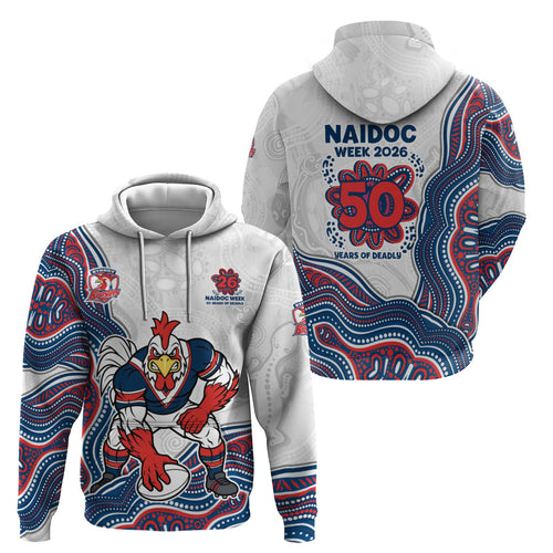 Sydney Roosters NAIDOC Week 2026 Zip Hoodie First Nations of Australia Aboriginal Mascot Rugby