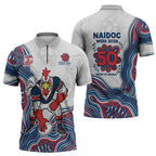 Sydney Roosters NAIDOC Week 2026 Zipper Polo Shirt First Nations of Australia Aboriginal Mascot Rugby