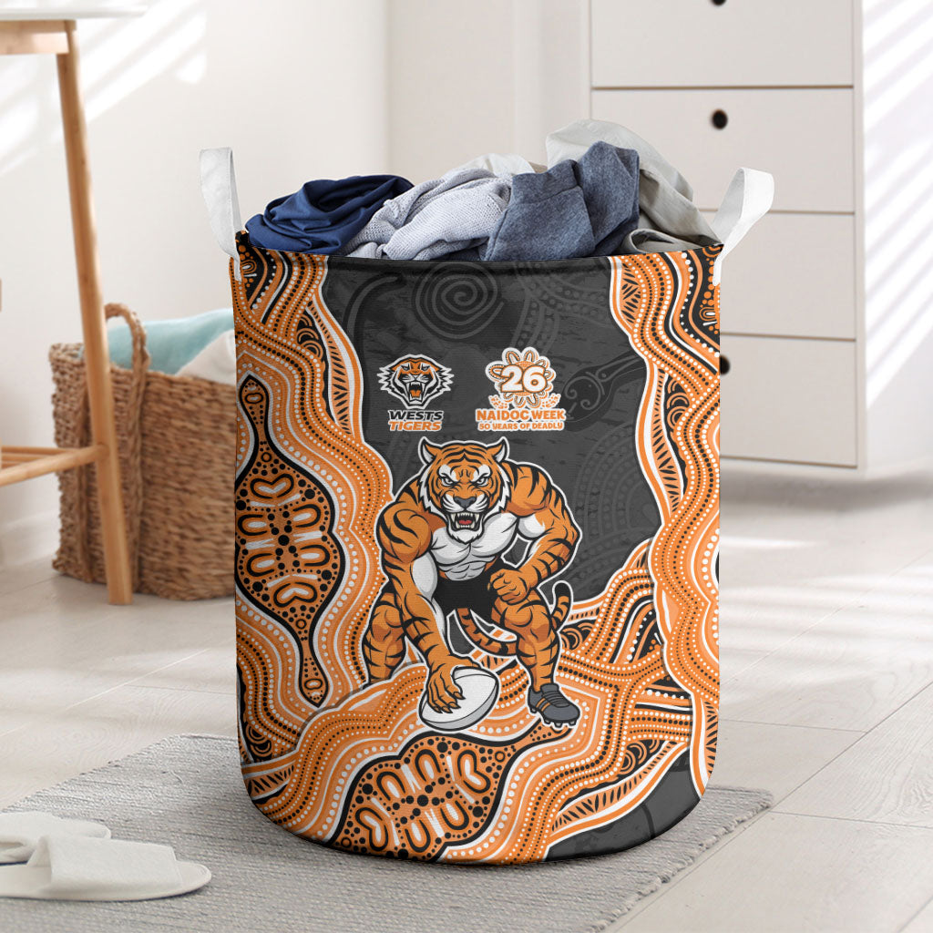 Wests Tigers NAIDOC Week 2026 Laundry Basket First Nations of Australia Aboriginal Mascot Rugby