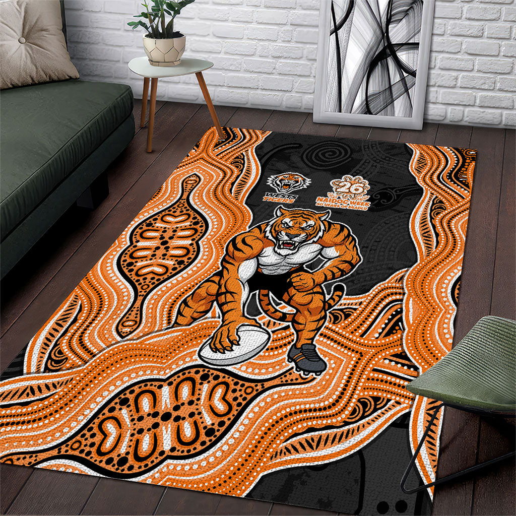 Wests Tigers NAIDOC Week 2026 Area Rug First Nations of Australia Aboriginal Mascot Rugby