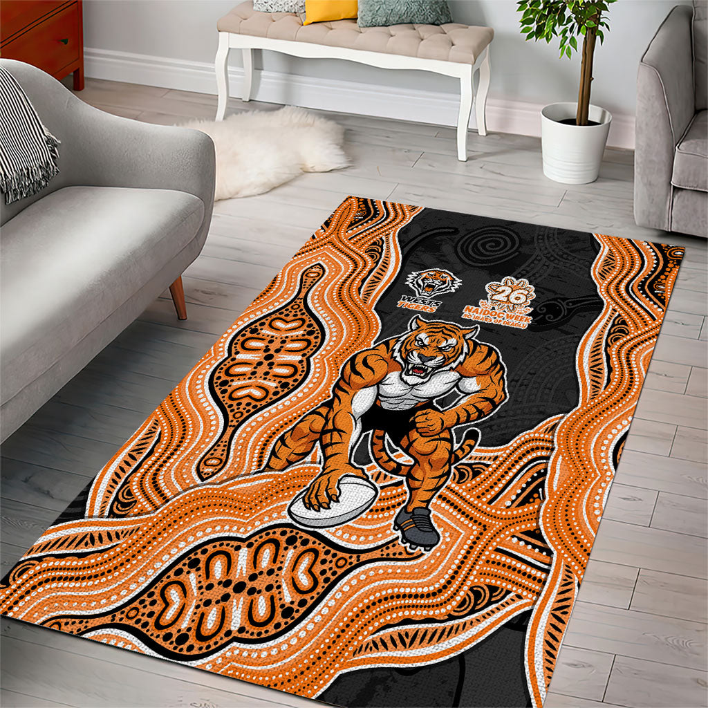 Wests Tigers NAIDOC Week 2026 Area Rug First Nations of Australia Aboriginal Mascot Rugby