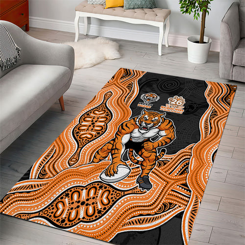 Wests Tigers NAIDOC Week 2026 Area Rug First Nations of Australia Aboriginal Mascot Rugby