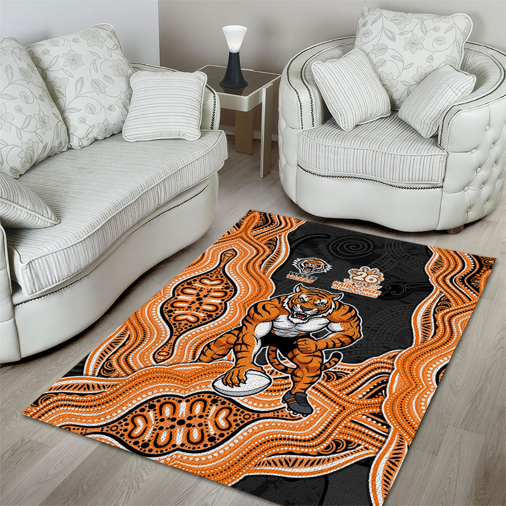 Wests Tigers NAIDOC Week 2026 Area Rug First Nations of Australia Aboriginal Mascot Rugby