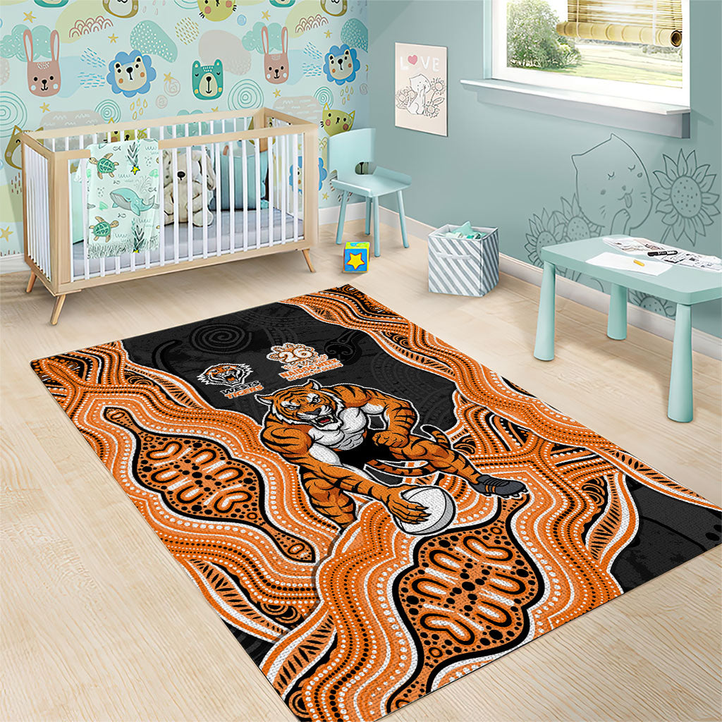Wests Tigers NAIDOC Week 2026 Area Rug First Nations of Australia Aboriginal Mascot Rugby
