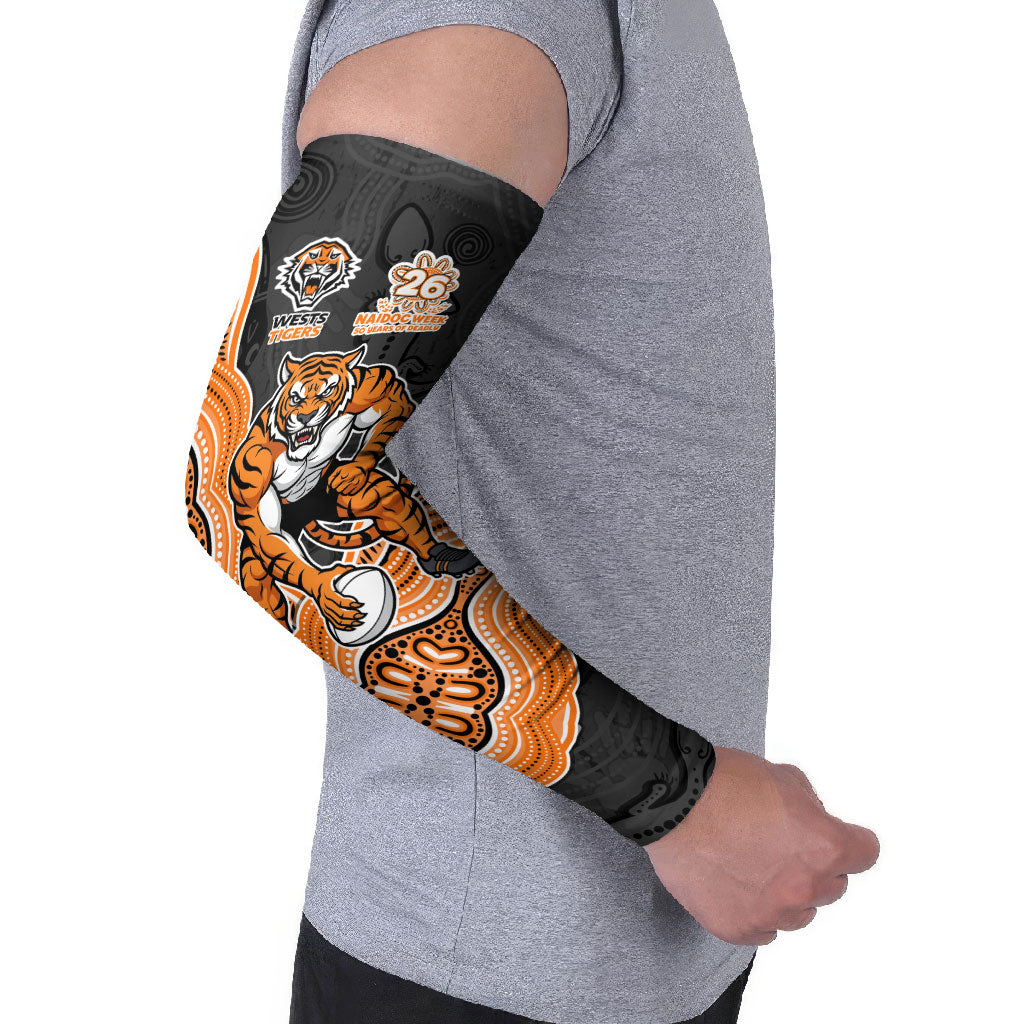 Wests Tigers NAIDOC Week 2026 Arm Sleeves First Nations of Australia Aboriginal Mascot Rugby