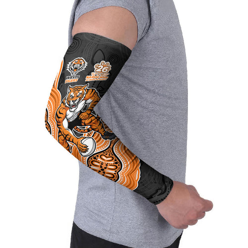 Wests Tigers NAIDOC Week 2026 Arm Sleeves First Nations of Australia Aboriginal Mascot Rugby