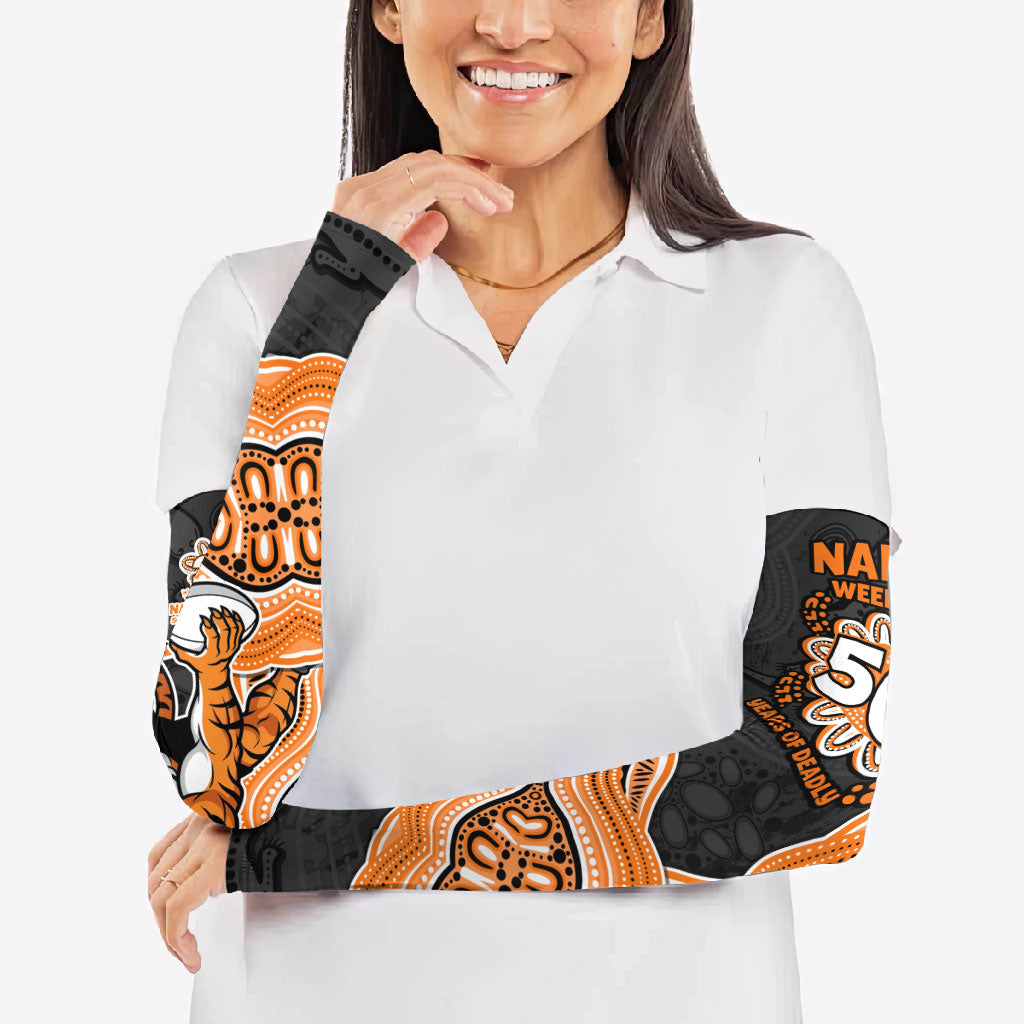 Wests Tigers NAIDOC Week 2026 Arm Sleeves First Nations of Australia Aboriginal Mascot Rugby