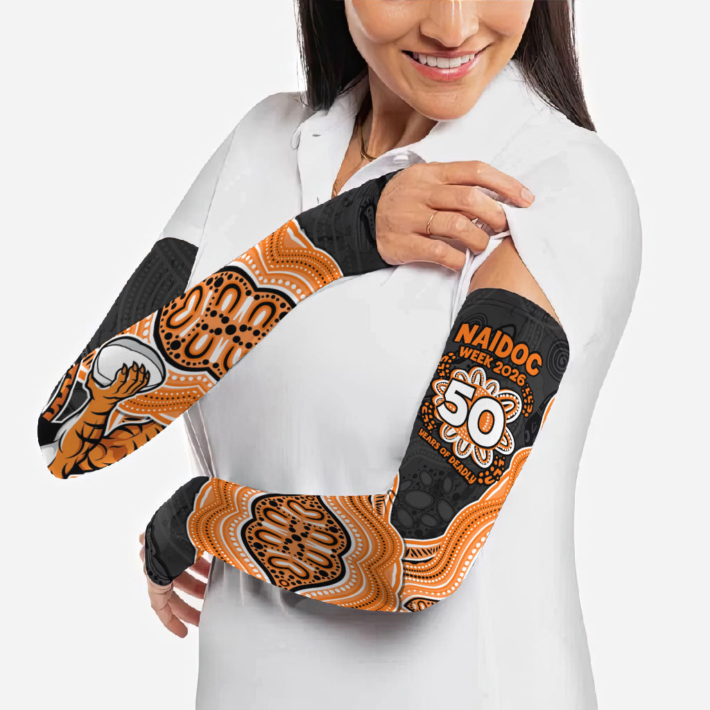 Wests Tigers NAIDOC Week 2026 Arm Sleeves First Nations of Australia Aboriginal Mascot Rugby