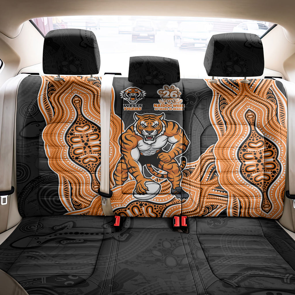 Wests Tigers NAIDOC Week 2026 Back Car Seat Cover First Nations of Australia Aboriginal Mascot Rugby