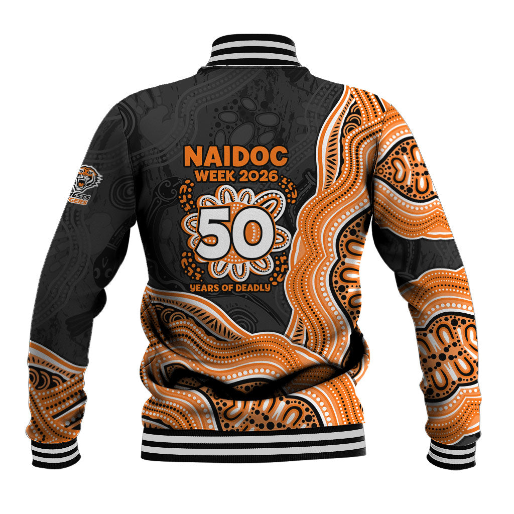 Wests Tigers NAIDOC Week 2026 Baseball Jacket First Nations of Australia Aboriginal Mascot Rugby