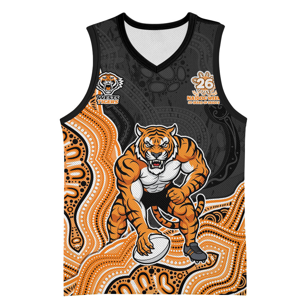 Wests Tigers NAIDOC Week 2026 Basketball Jersey First Nations of Australia Aboriginal Mascot Rugby