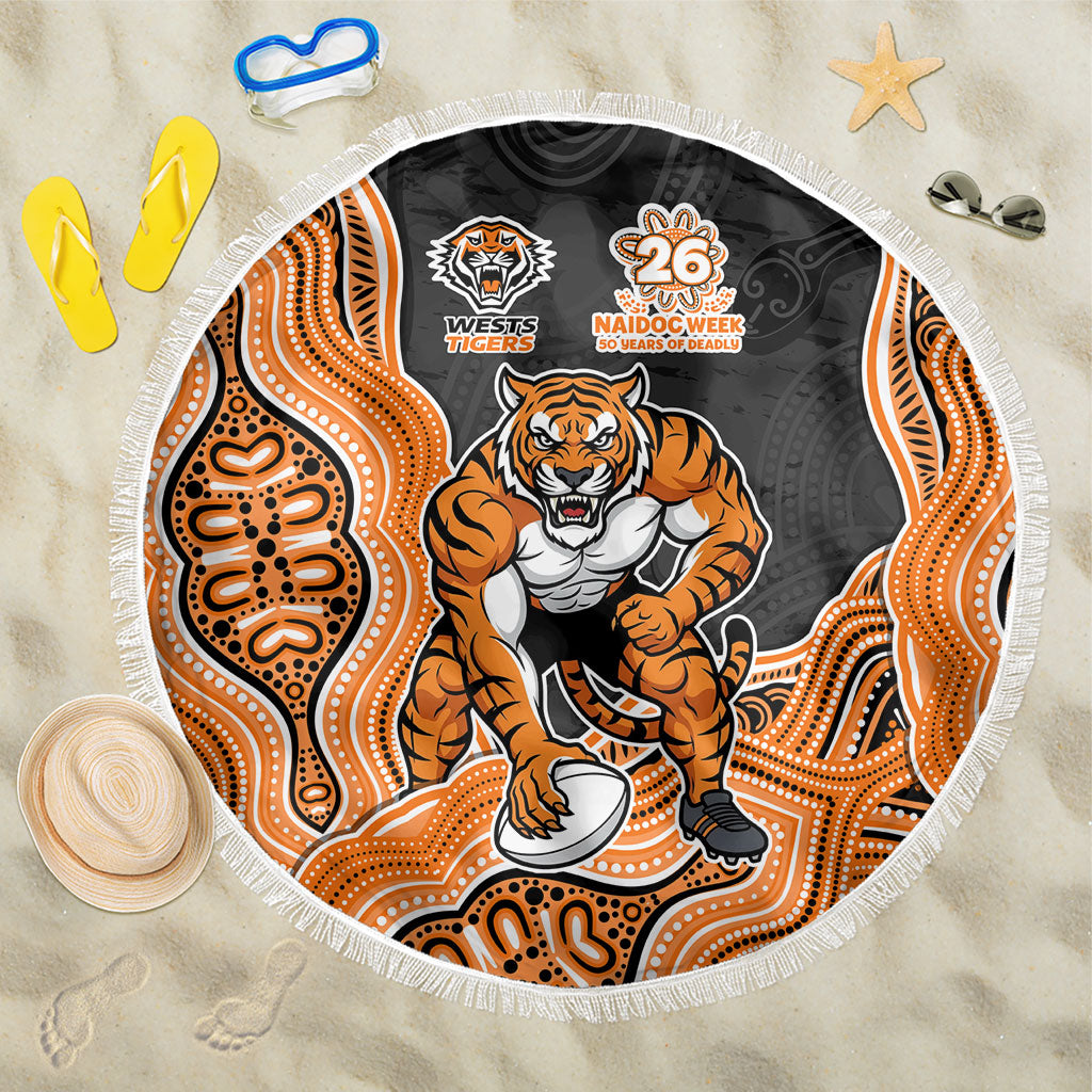 Wests Tigers NAIDOC Week 2026 Beach Blanket First Nations of Australia Aboriginal Mascot Rugby
