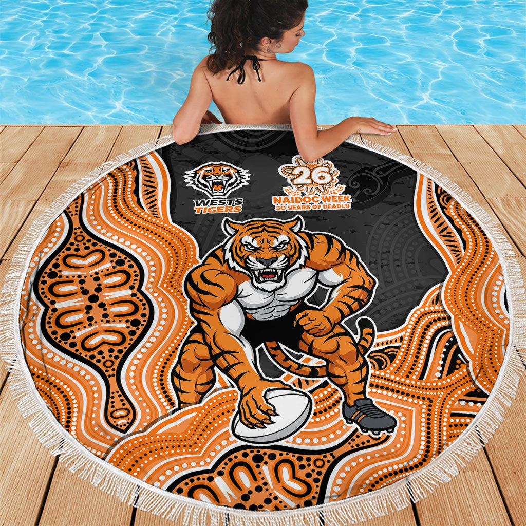 Wests Tigers NAIDOC Week 2026 Beach Blanket First Nations of Australia Aboriginal Mascot Rugby