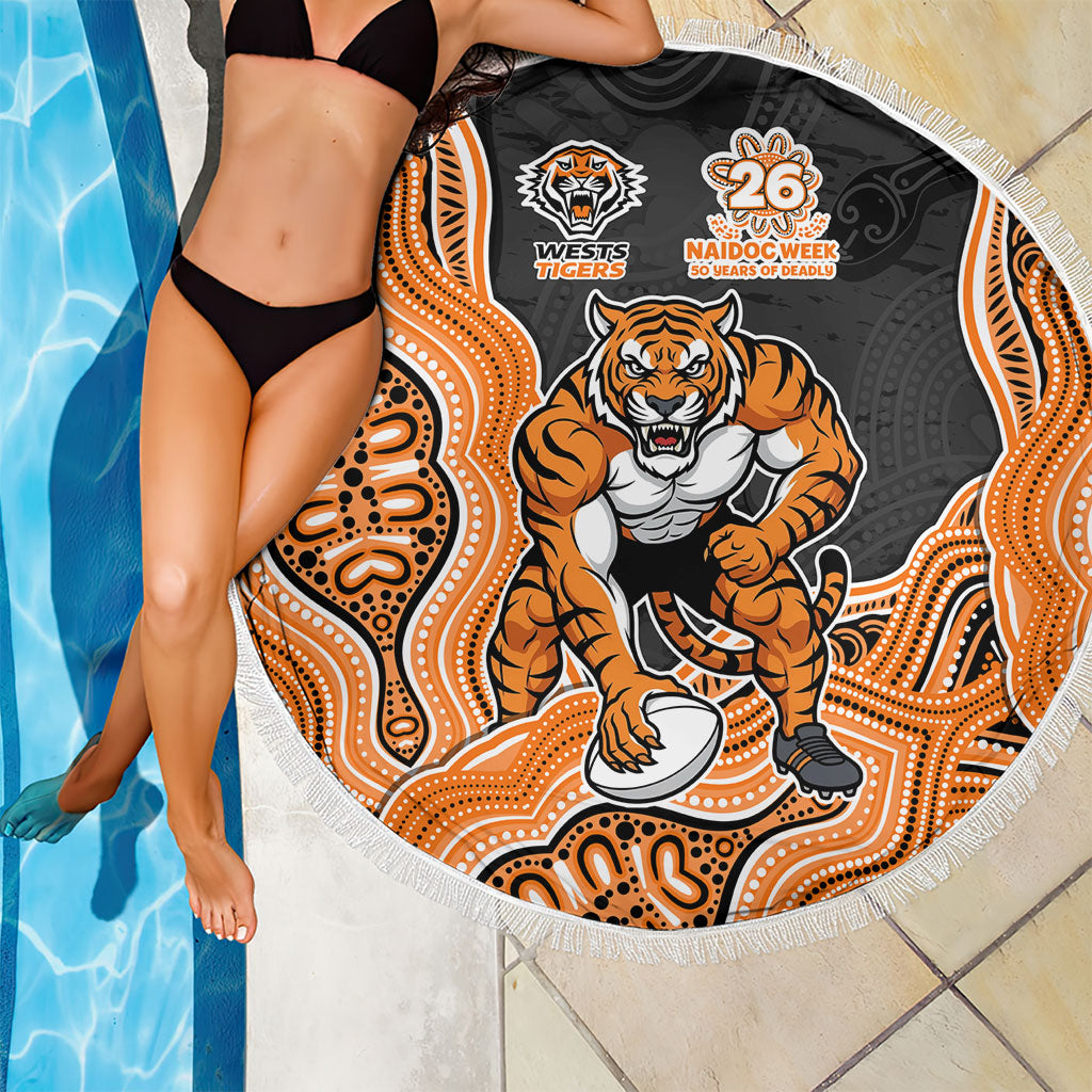 Wests Tigers NAIDOC Week 2026 Beach Blanket First Nations of Australia Aboriginal Mascot Rugby