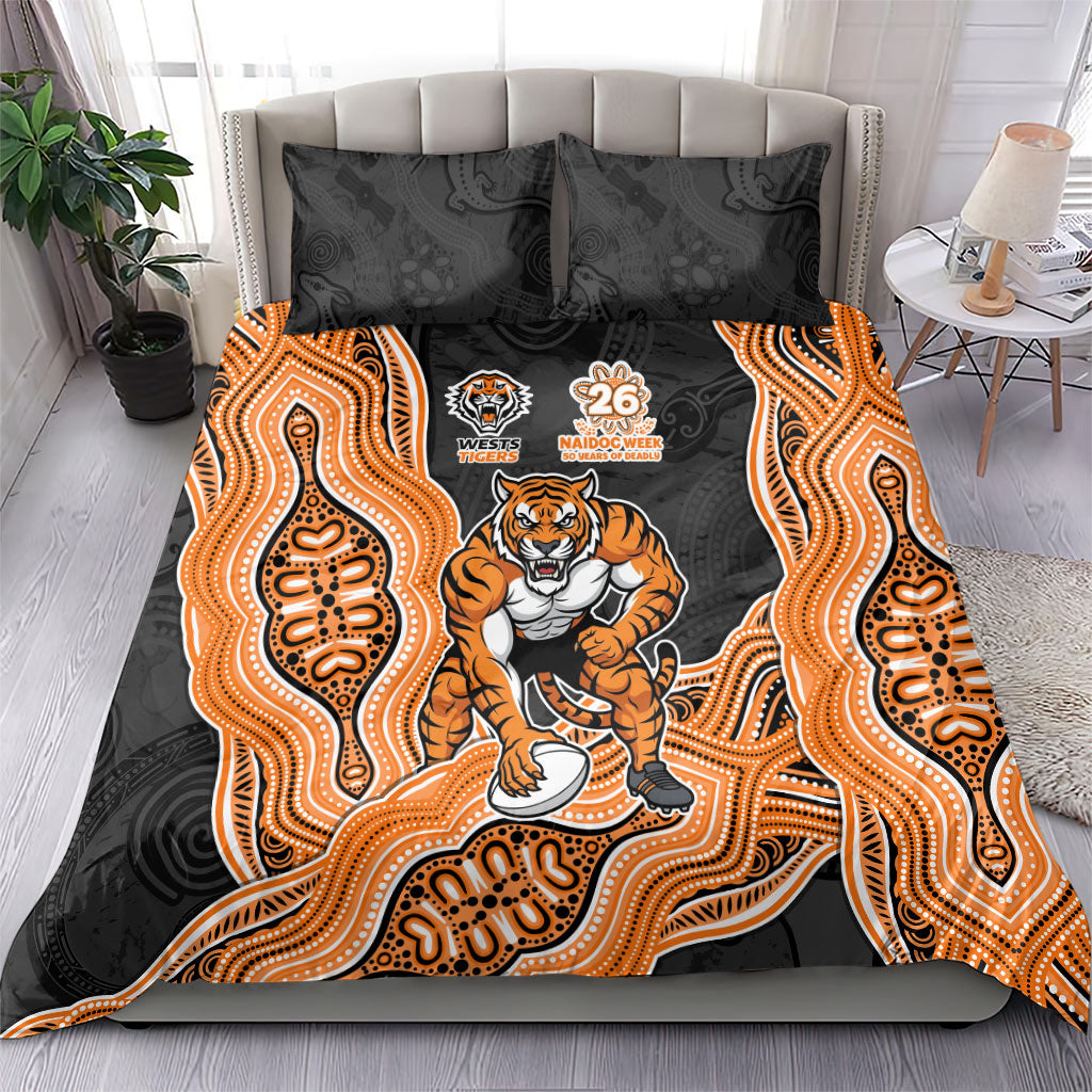 Wests Tigers NAIDOC Week 2026 Bedding Set First Nations of Australia Aboriginal Mascot Rugby