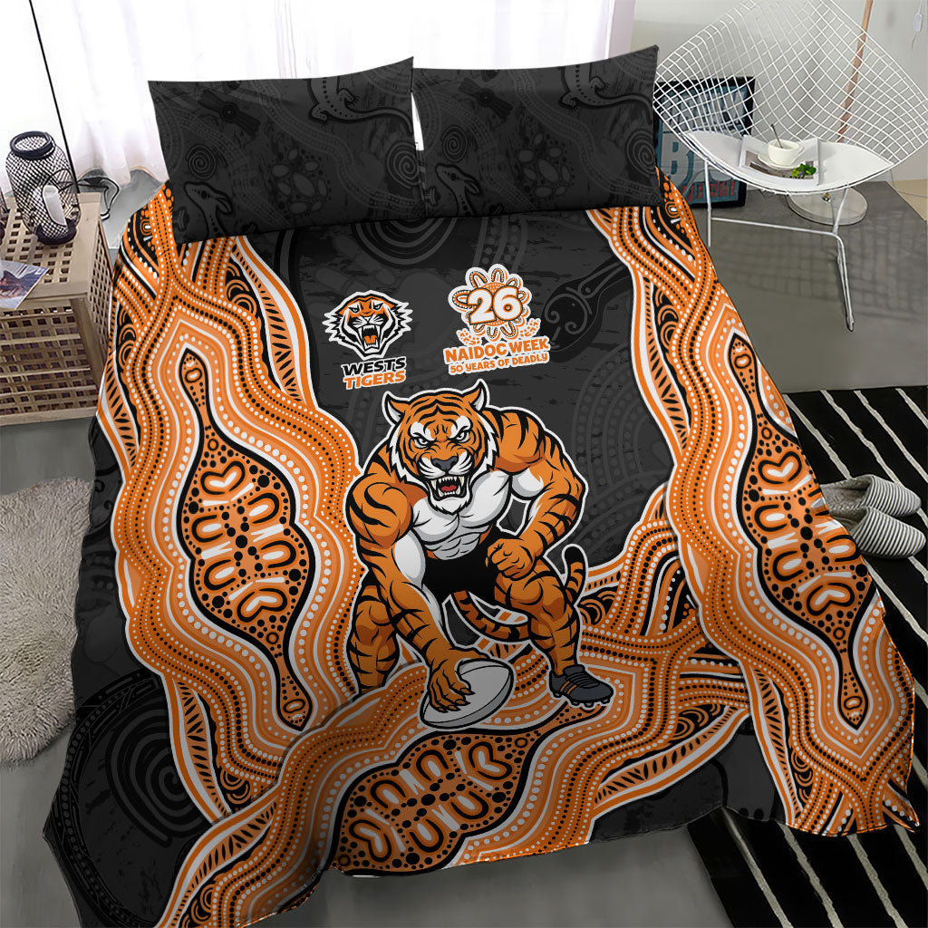 Wests Tigers NAIDOC Week 2026 Bedding Set First Nations of Australia Aboriginal Mascot Rugby