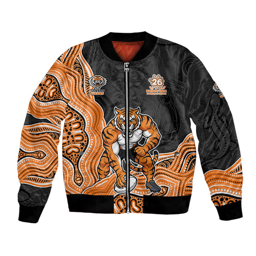 Wests Tigers NAIDOC Week 2026 Bomber Jacket First Nations of Australia Aboriginal Mascot Rugby