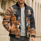Wests Tigers NAIDOC Week 2026 Bomber Puffer Jacket First Nations of Australia Aboriginal Mascot Rugby