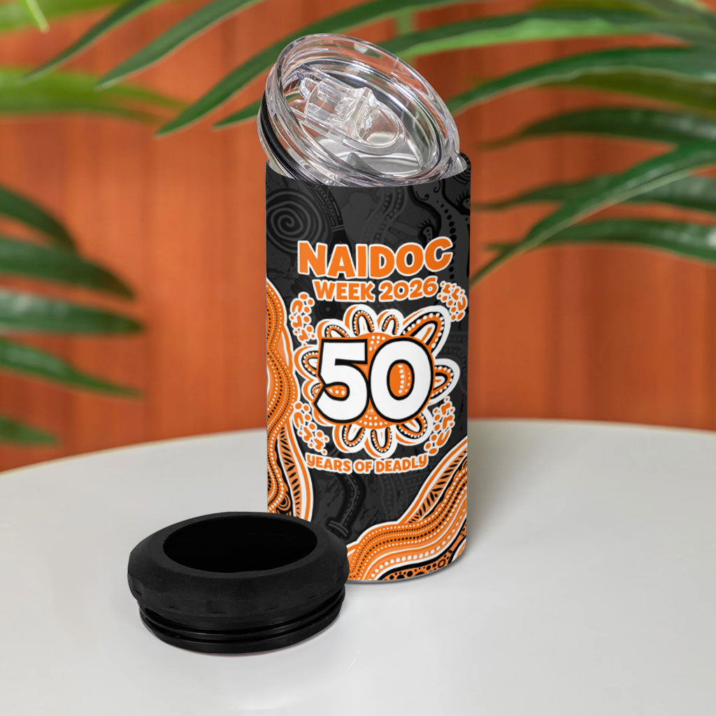 Wests Tigers NAIDOC Week 2026 4 in 1 Can Cooler Tumbler First Nations of Australia Aboriginal Mascot Rugby
