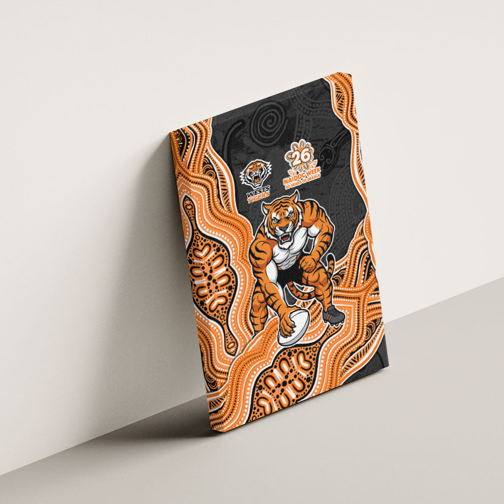 Wests Tigers NAIDOC Week 2026 Canvas Wall Art First Nations of Australia Aboriginal Mascot Rugby