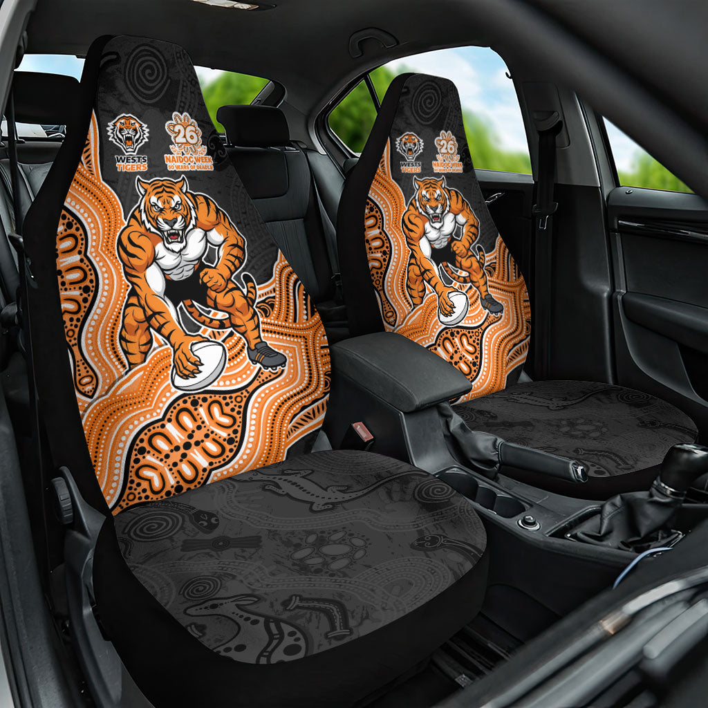 Wests Tigers NAIDOC Week 2026 Car Seat Cover First Nations of Australia Aboriginal Mascot Rugby