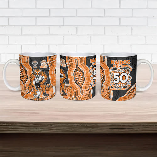 Wests Tigers NAIDOC Week 2026 Ceramic Mug First Nations of Australia Aboriginal Mascot Rugby