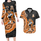 Wests Tigers NAIDOC Week 2026 Couples Matching Long Sleeve Bodycon Dress and Hawaiian Shirt First Nations of Australia Aboriginal Mascot Rugby