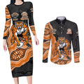 Wests Tigers NAIDOC Week 2026 Couples Matching Long Sleeve Bodycon Dress and Long Sleeve Button Shirt First Nations of Australia Aboriginal Mascot Rugby