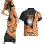 Wests Tigers NAIDOC Week 2026 Couples Matching Short Sleeve Bodycon Dress and Hawaiian Shirt First Nations of Australia Aboriginal Mascot Rugby