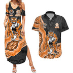 Wests Tigers NAIDOC Week 2026 Couples Matching Summer Maxi Dress and Hawaiian Shirt First Nations of Australia Aboriginal Mascot Rugby