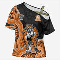 Wests Tigers NAIDOC Week 2026 Cross Shoulder Shirt First Nations of Australia Aboriginal Mascot Rugby