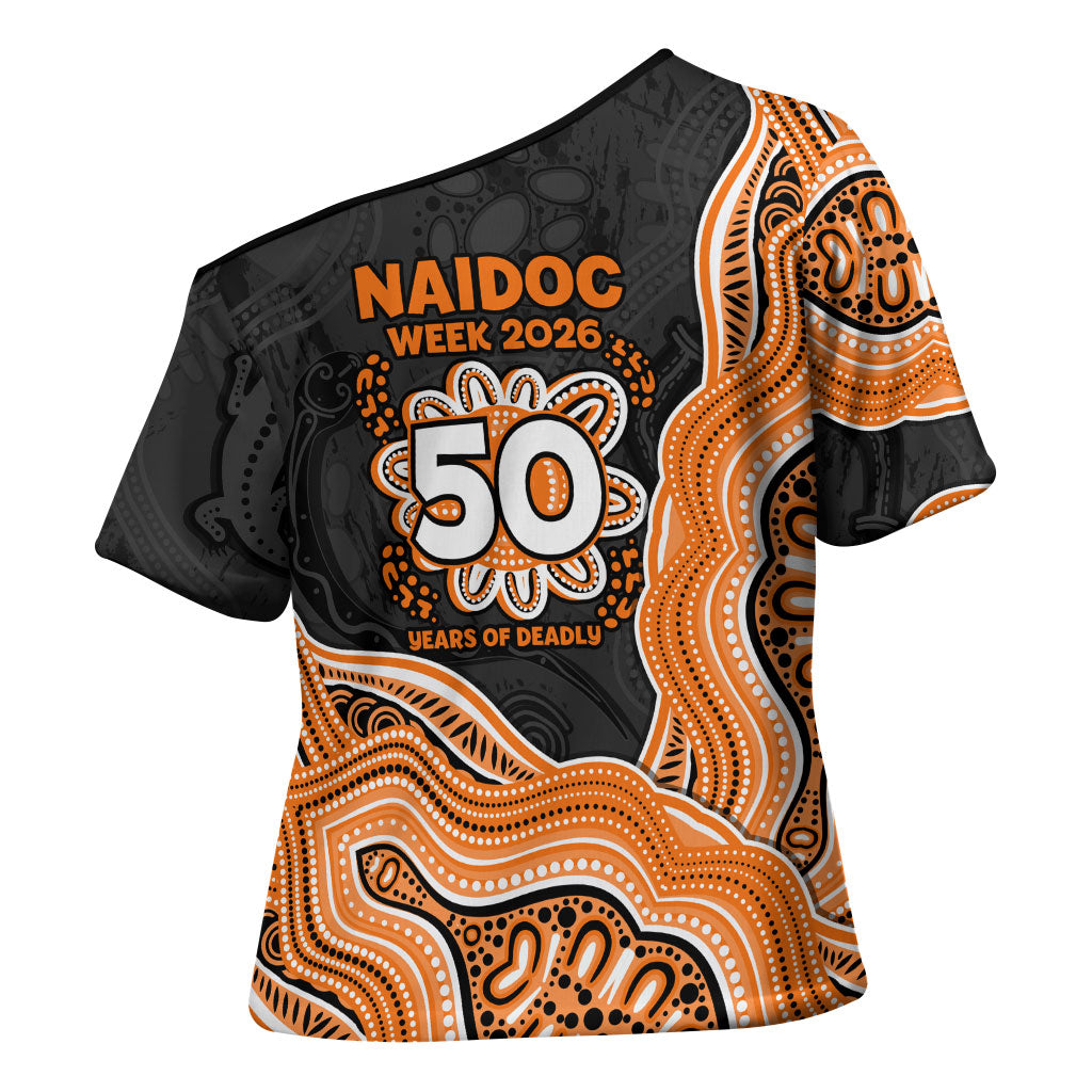 Wests Tigers NAIDOC Week 2026 Cross Shoulder Shirt First Nations of Australia Aboriginal Mascot Rugby