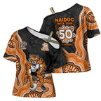 Wests Tigers NAIDOC Week 2026 Cross Shoulder Shirt First Nations of Australia Aboriginal Mascot Rugby