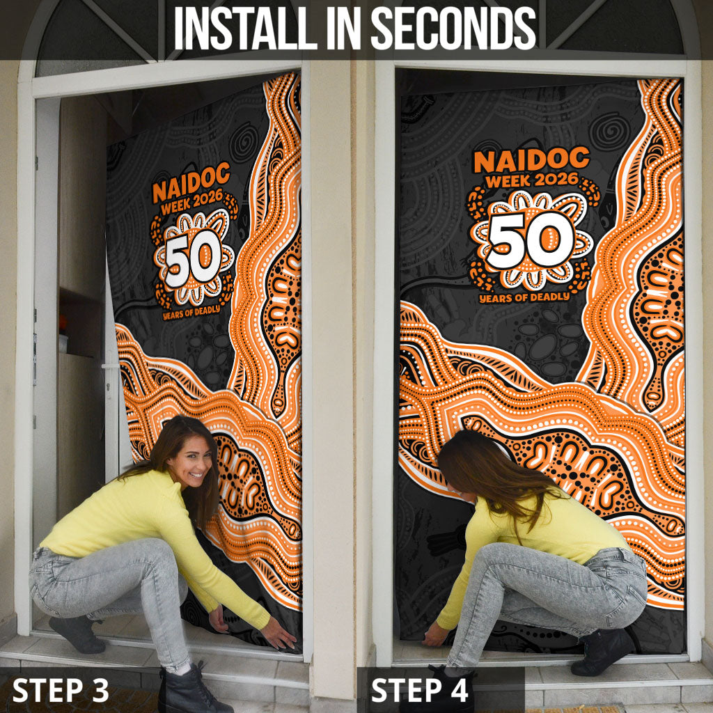 Wests Tigers NAIDOC Week 2026 Door Cover First Nations of Australia Aboriginal Mascot Rugby