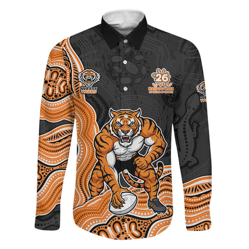 Wests Tigers NAIDOC Week 2026 Family Matching Mermaid Dress and Hawaiian Shirt First Nations of Australia Aboriginal Mascot Rugby