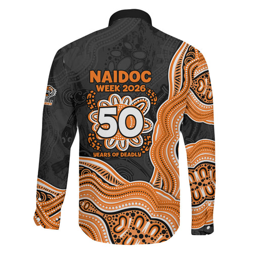 Wests Tigers NAIDOC Week 2026 Family Matching Mermaid Dress and Hawaiian Shirt First Nations of Australia Aboriginal Mascot Rugby
