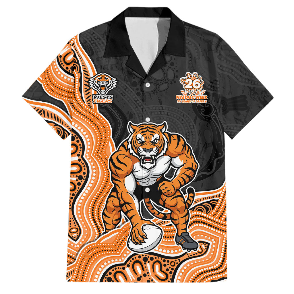 Wests Tigers NAIDOC Week 2026 Family Matching Off The Shoulder Long Sleeve Dress and Hawaiian Shirt First Nations of Australia Aboriginal Mascot Rugby
