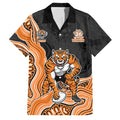 Wests Tigers NAIDOC Week 2026 Family Matching Off Shoulder Maxi Dress and Hawaiian Shirt First Nations of Australia Aboriginal Mascot Rugby