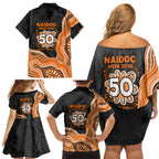Wests Tigers NAIDOC Week 2026 Family Matching Off Shoulder Short Dress and Hawaiian Shirt First Nations of Australia Aboriginal Mascot Rugby