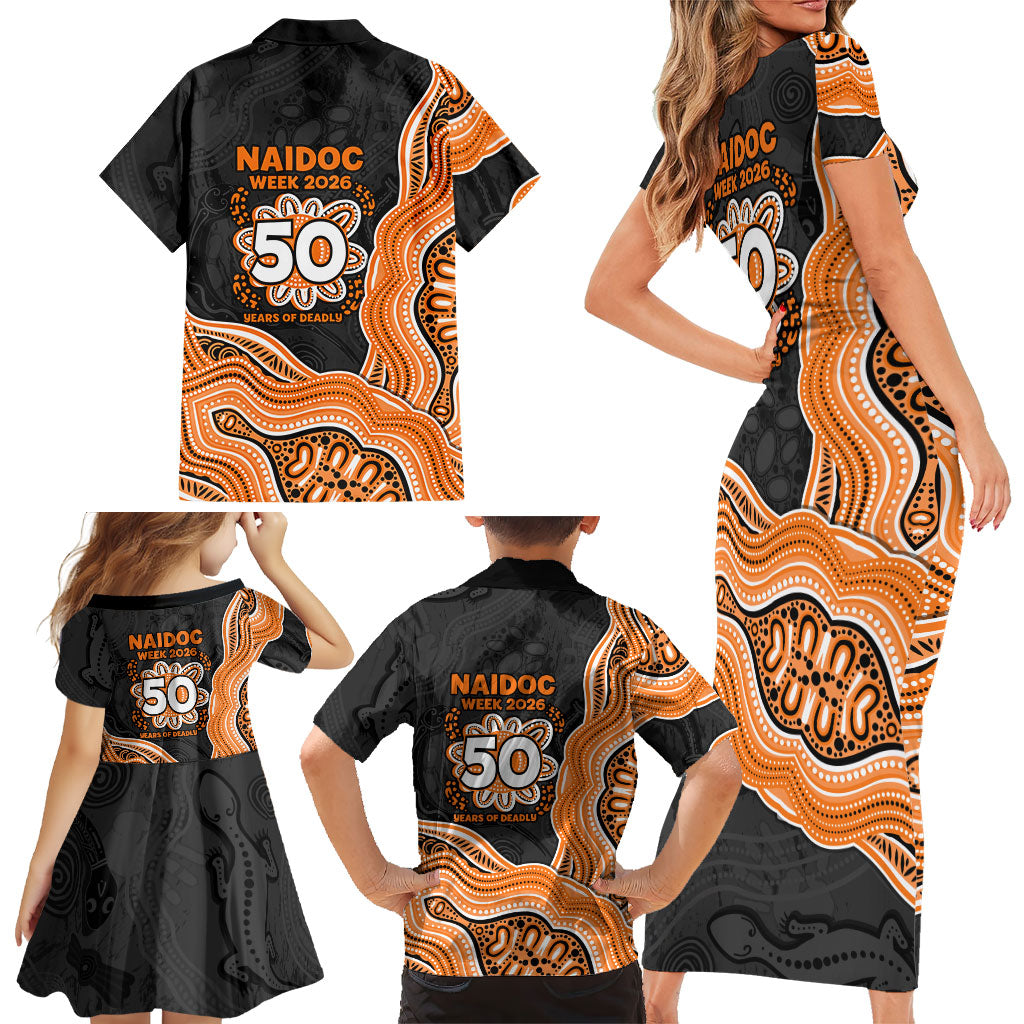 Wests Tigers NAIDOC Week 2026 Family Matching Short Sleeve Bodycon Dress and Hawaiian Shirt First Nations of Australia Aboriginal Mascot Rugby