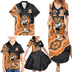 Wests Tigers NAIDOC Week 2026 Family Matching Summer Maxi Dress and Hawaiian Shirt First Nations of Australia Aboriginal Mascot Rugby