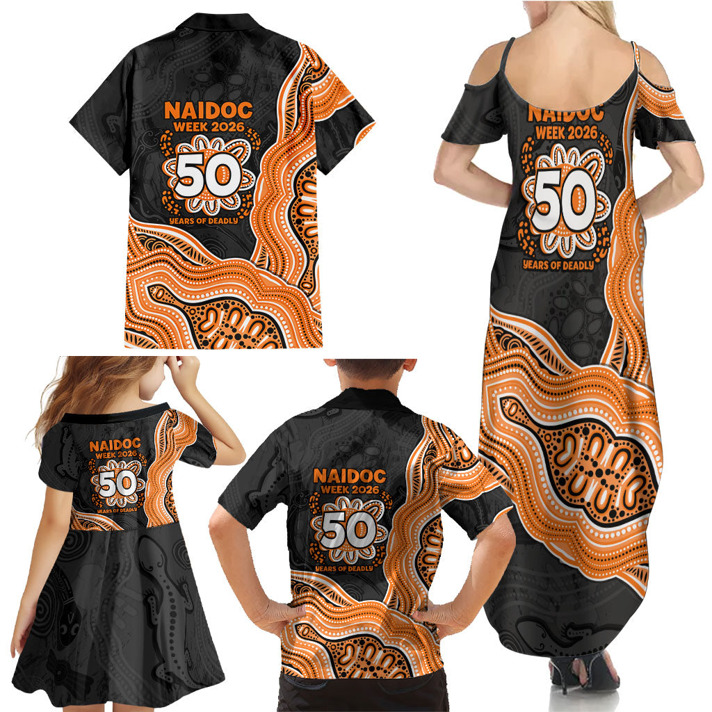Wests Tigers NAIDOC Week 2026 Family Matching Summer Maxi Dress and Hawaiian Shirt First Nations of Australia Aboriginal Mascot Rugby