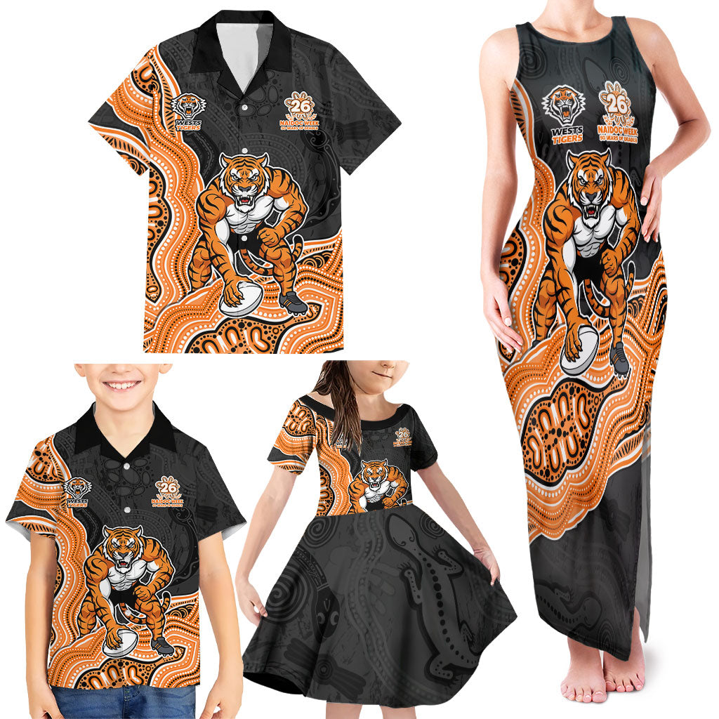 Wests Tigers NAIDOC Week 2026 Family Matching Tank Maxi Dress and Hawaiian Shirt First Nations of Australia Aboriginal Mascot Rugby