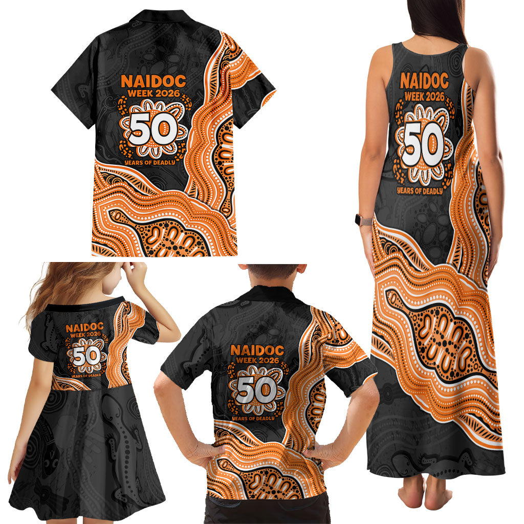 Wests Tigers NAIDOC Week 2026 Family Matching Tank Maxi Dress and Hawaiian Shirt First Nations of Australia Aboriginal Mascot Rugby