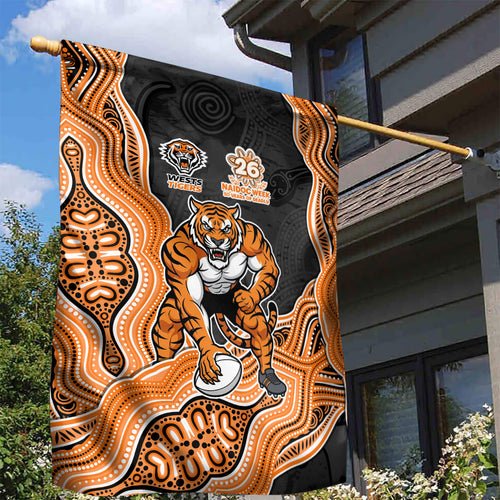 Wests Tigers NAIDOC Week 2026 Garden Flag First Nations of Australia Aboriginal Mascot Rugby