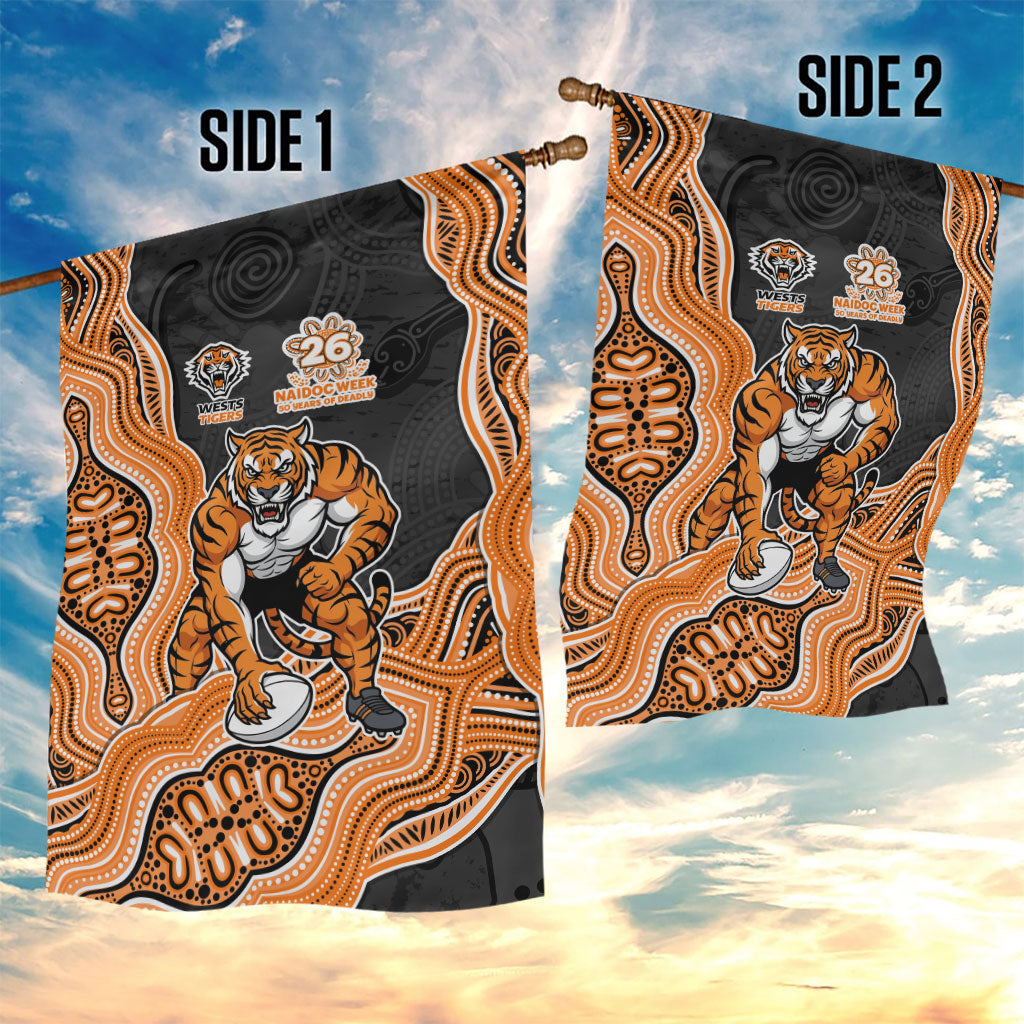 Wests Tigers NAIDOC Week 2026 Garden Flag First Nations of Australia Aboriginal Mascot Rugby