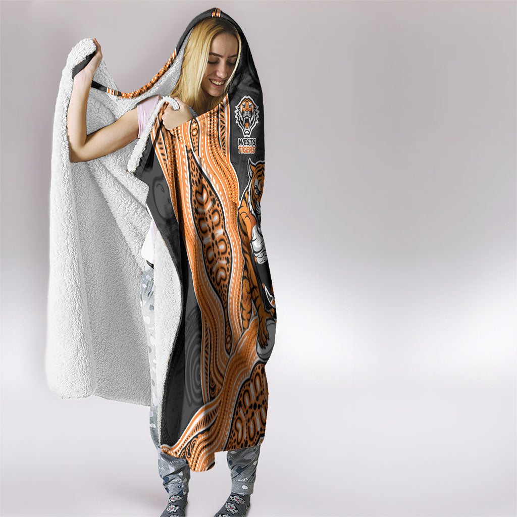 Wests Tigers NAIDOC Week 2026 Hooded Blanket First Nations of Australia Aboriginal Mascot Rugby