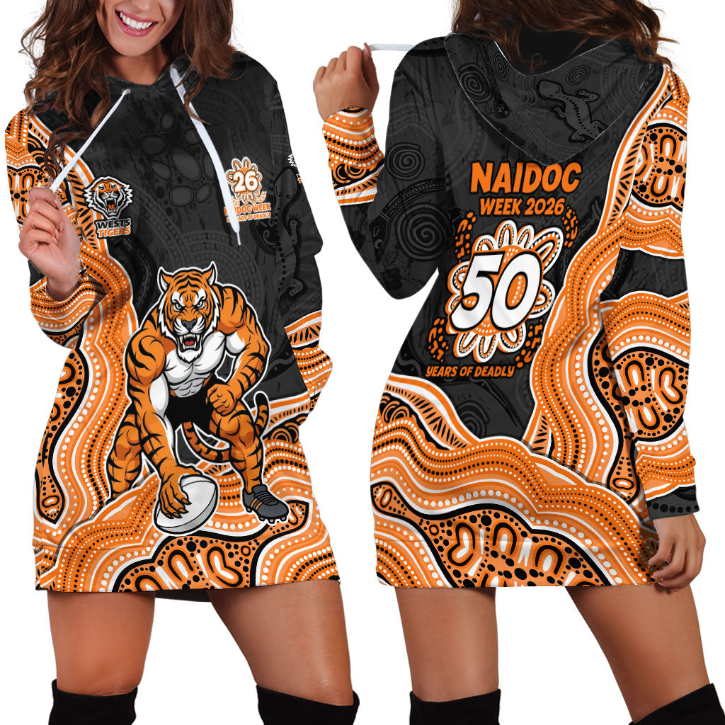 Wests Tigers NAIDOC Week 2026 Hoodie Dress First Nations of Australia Aboriginal Mascot Rugby